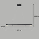 suspension moderne à led pour décoration intérieure linéaire et élégante