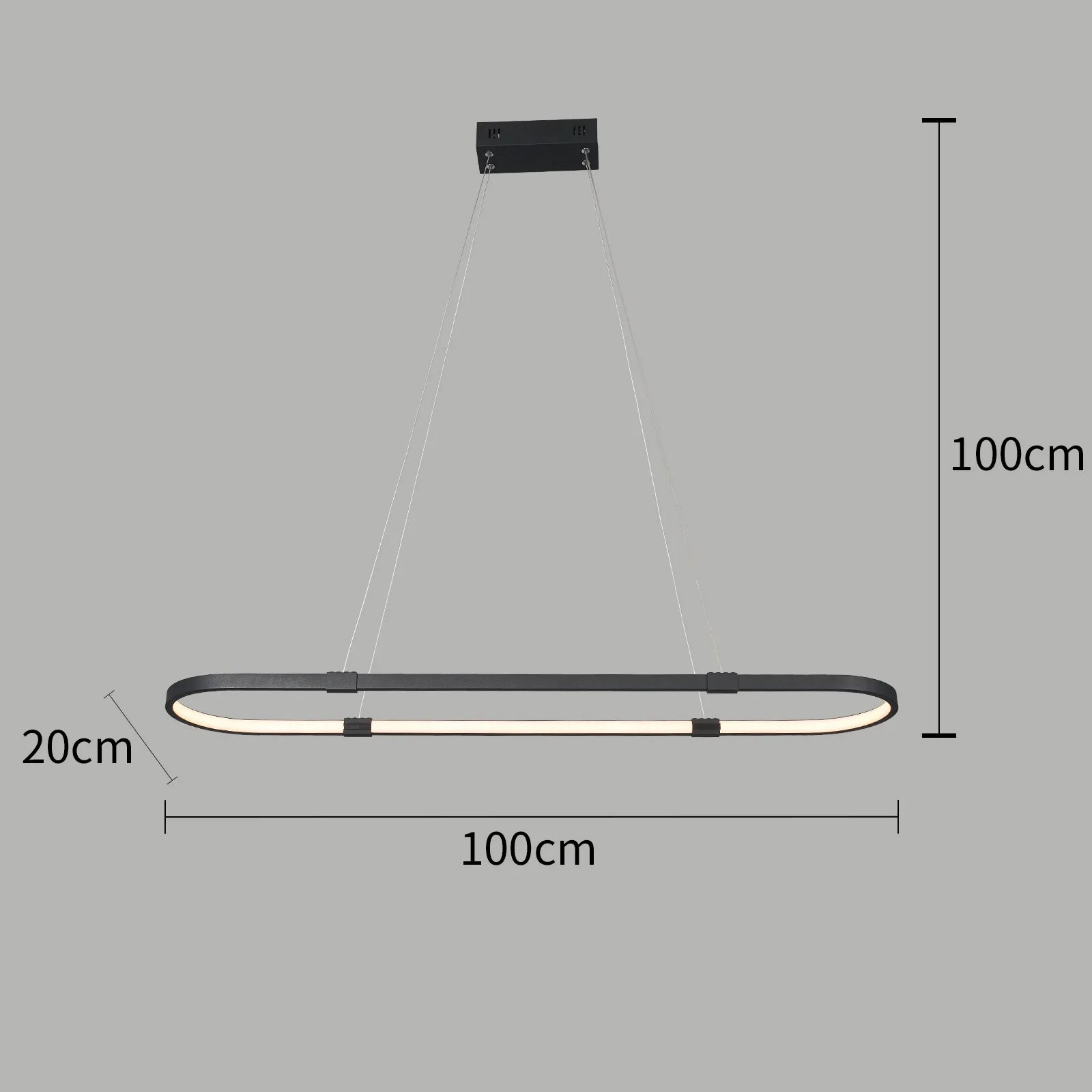 suspension moderne à led pour décoration intérieure linéaire et élégante - vue 6 sur 7