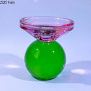Coloured crystal candle holders for modern and romantic decor