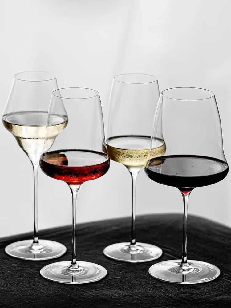 Verre a vin cristal flûte champagne fait main