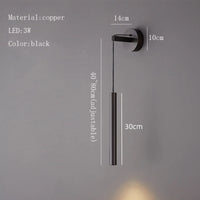 applique murale led de luxe en cuivre hauteur réglable ambiance chaude