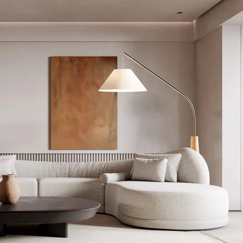 lampadaire nordique moderne créatif avec télécommande décoration intérieure - vue 5 sur 8