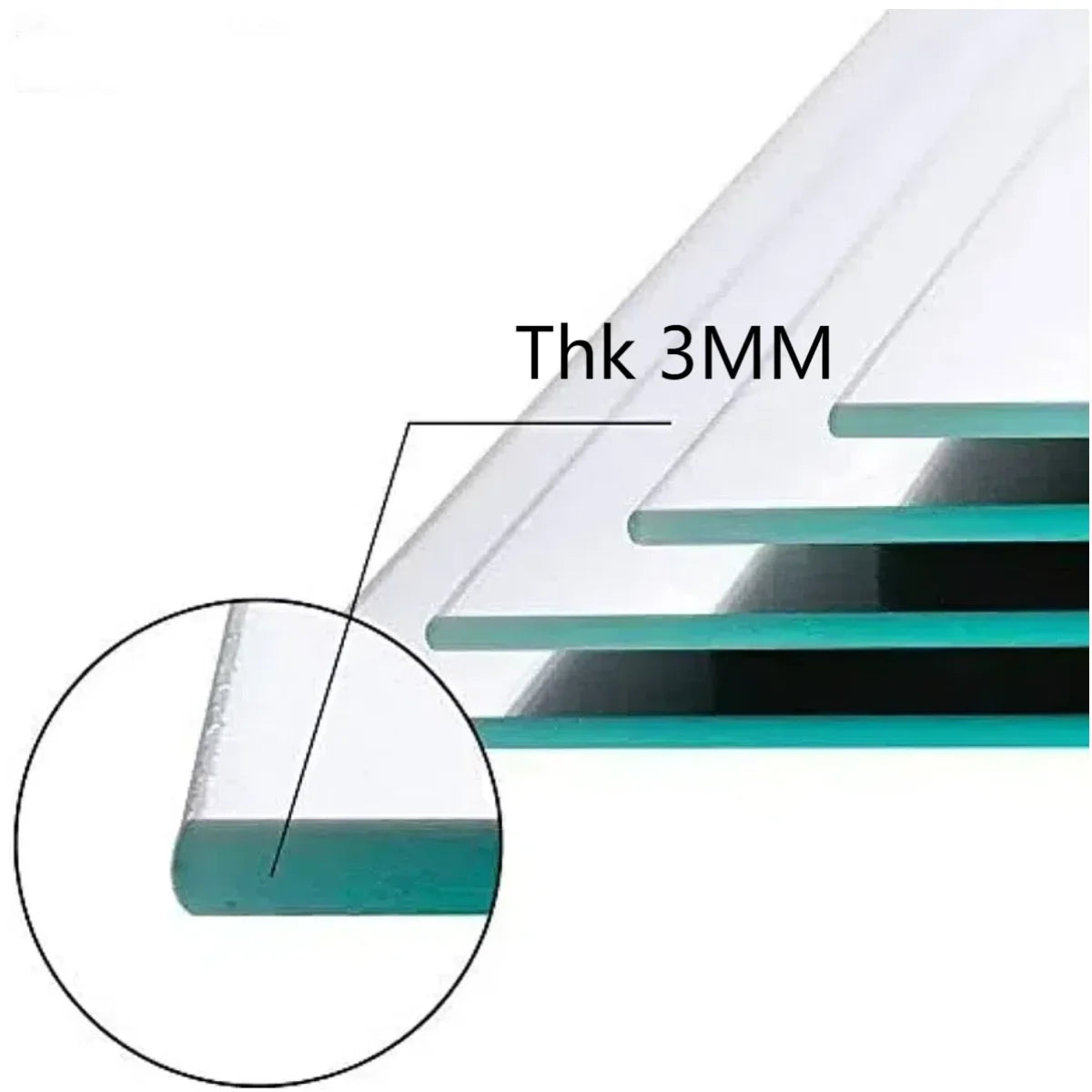 Ellipse Irregular Bathroom Acrylic Shatterproof Mirrors, Wall Mirror, Non Glass Mirror Decor for Bedroom, Living Room - vue 3 sur 6