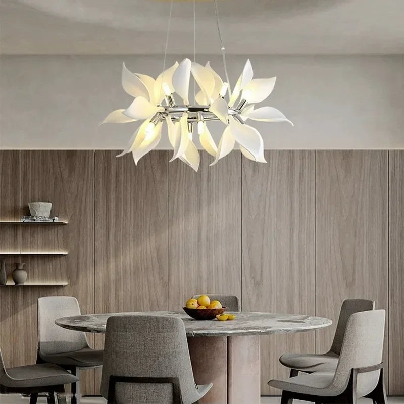 suspension nordique feuille céramique décorative intérieure - vue 4 sur 10