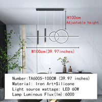 Plafonnier Led suspendu au design nordique moderne