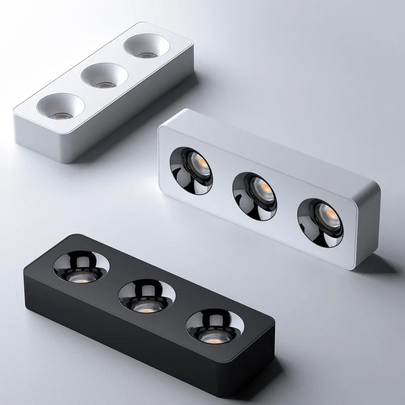 Modern industrial ceiling light with LED nordic minimalist style - vue 5 sur 18