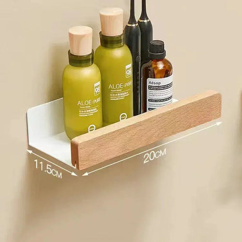 étagère en bois support d'angle sans perçage pour rangement - vue 12 sur 14