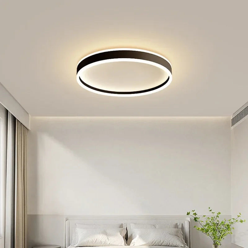 plafonnier led nordique à intensité variable pour intérieur - vue 6 sur 12