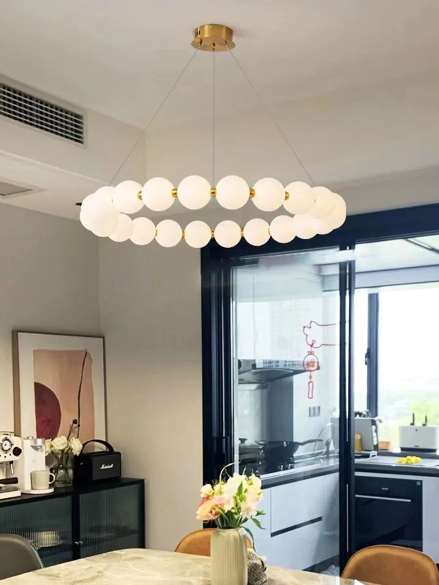 Lustre nordique en forme de haricot magique - vue 4 sur 19