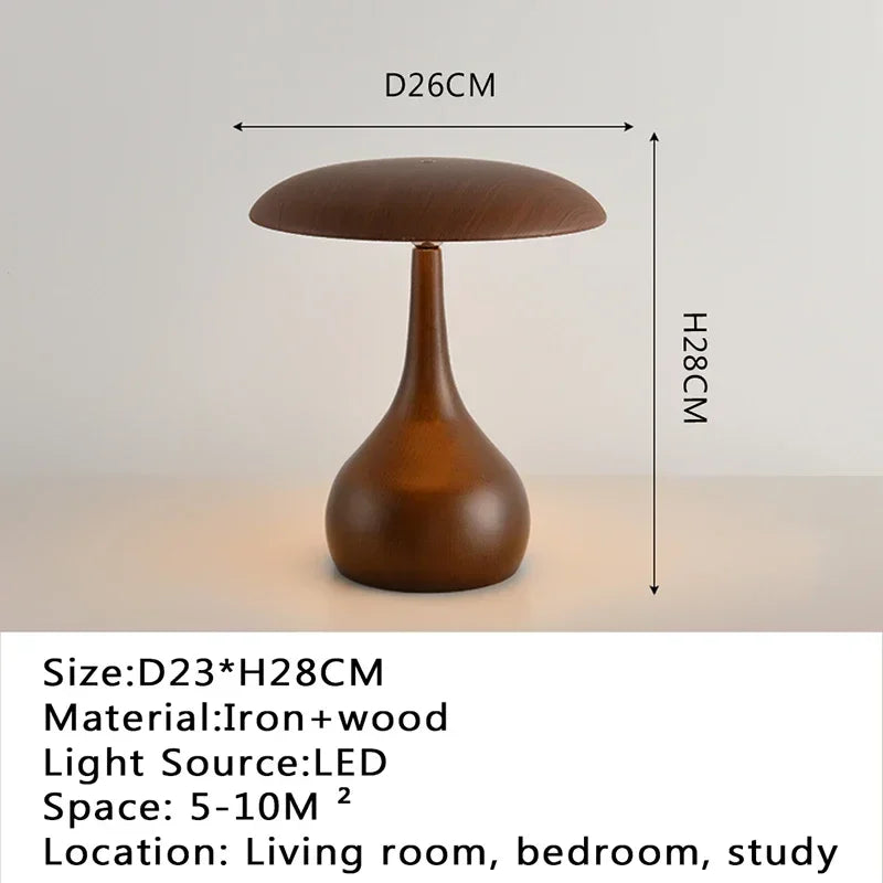 Modern desk lamp, retro creative living room, study room, villa, hotel bedroom, interior decoration, glossy LED bedside lamp - vue 14 sur 21