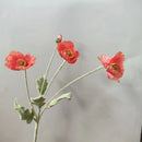 fausses fleurs de pavot en soie pour décorations de mariage et fêtes