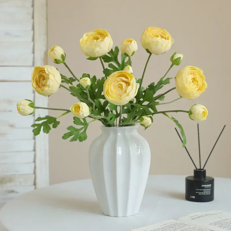 fleurs artificielles en soie pour décoration de jardin et balcon - vue 4 sur 12