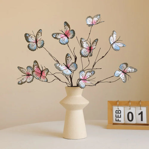 branche de fleur de papillon artificielle pour décoration créative et mariage - vue 6 sur 10
