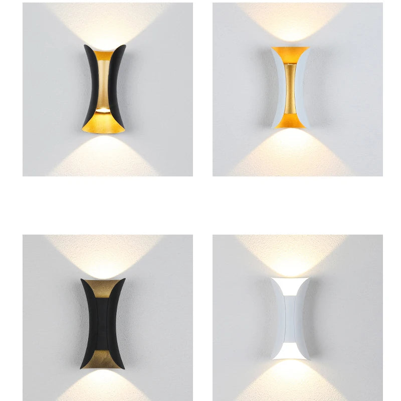 10W 20W 30W up down led wall lamp warm white or white 6000k wall light with black or white wall sconce housing AC85-265V - vue 5 sur 8