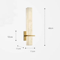 applique murale de luxe en cuivre et marbre pour intérieur élégant