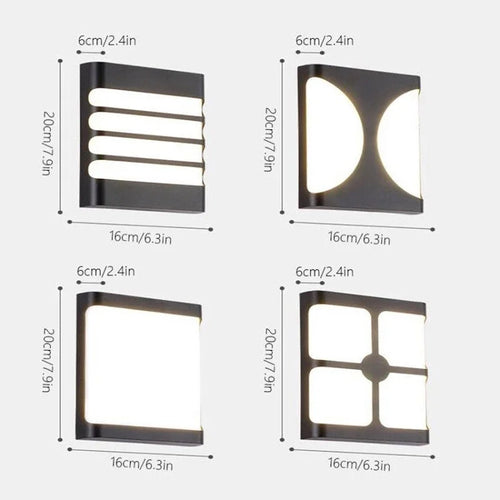applique murale led extérieure étanche pour jardin balcon