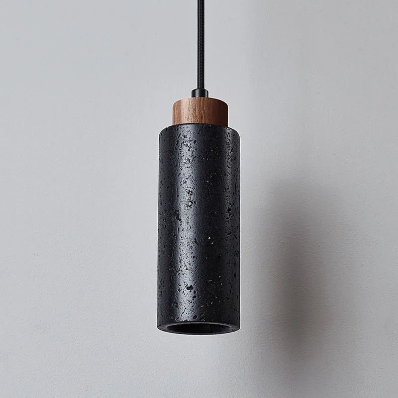 Nordic minimalist cylindrical LED pendant light - vue 4 sur 6