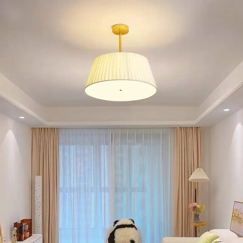 plafonnier en tissu style japonais pour un éclairage élégant - vue 6 sur 11