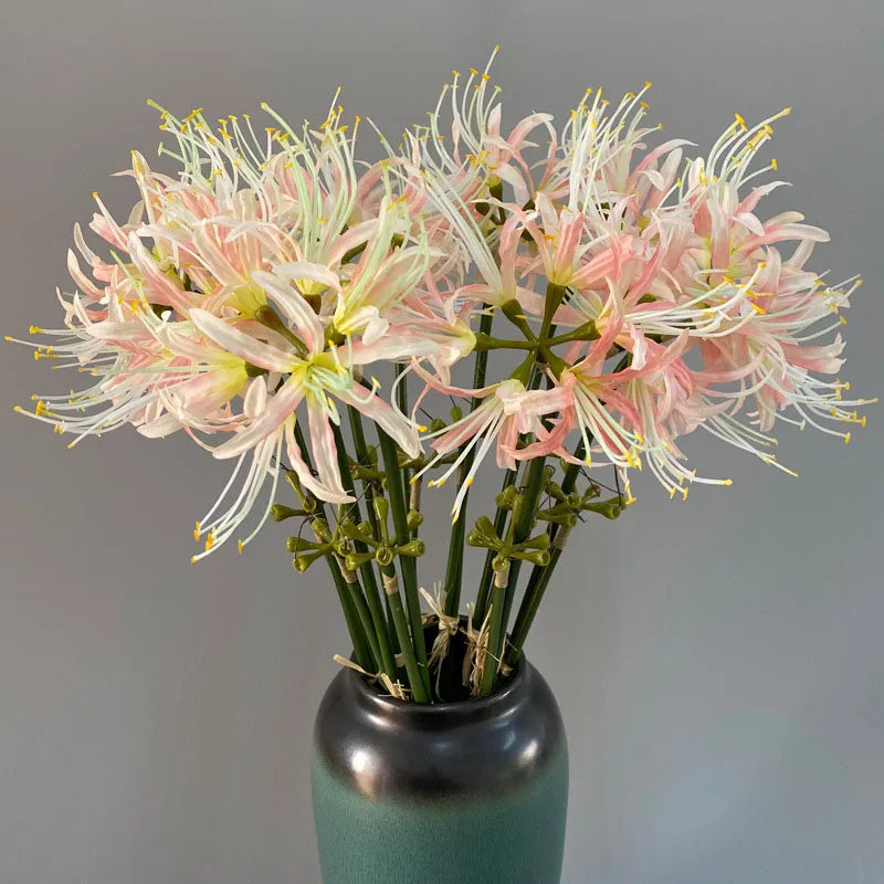 belle branche de fleurs higan en soie pour déco mariage et photographie - vue 4 sur 11
