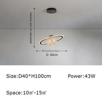 suspension créative terre lune football design original