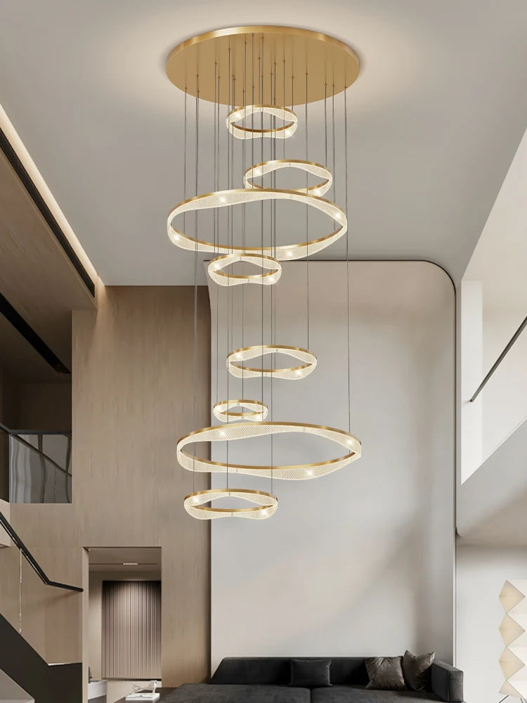 suspension led moderne style nordique pour intérieur élégant - vue 4 sur 10