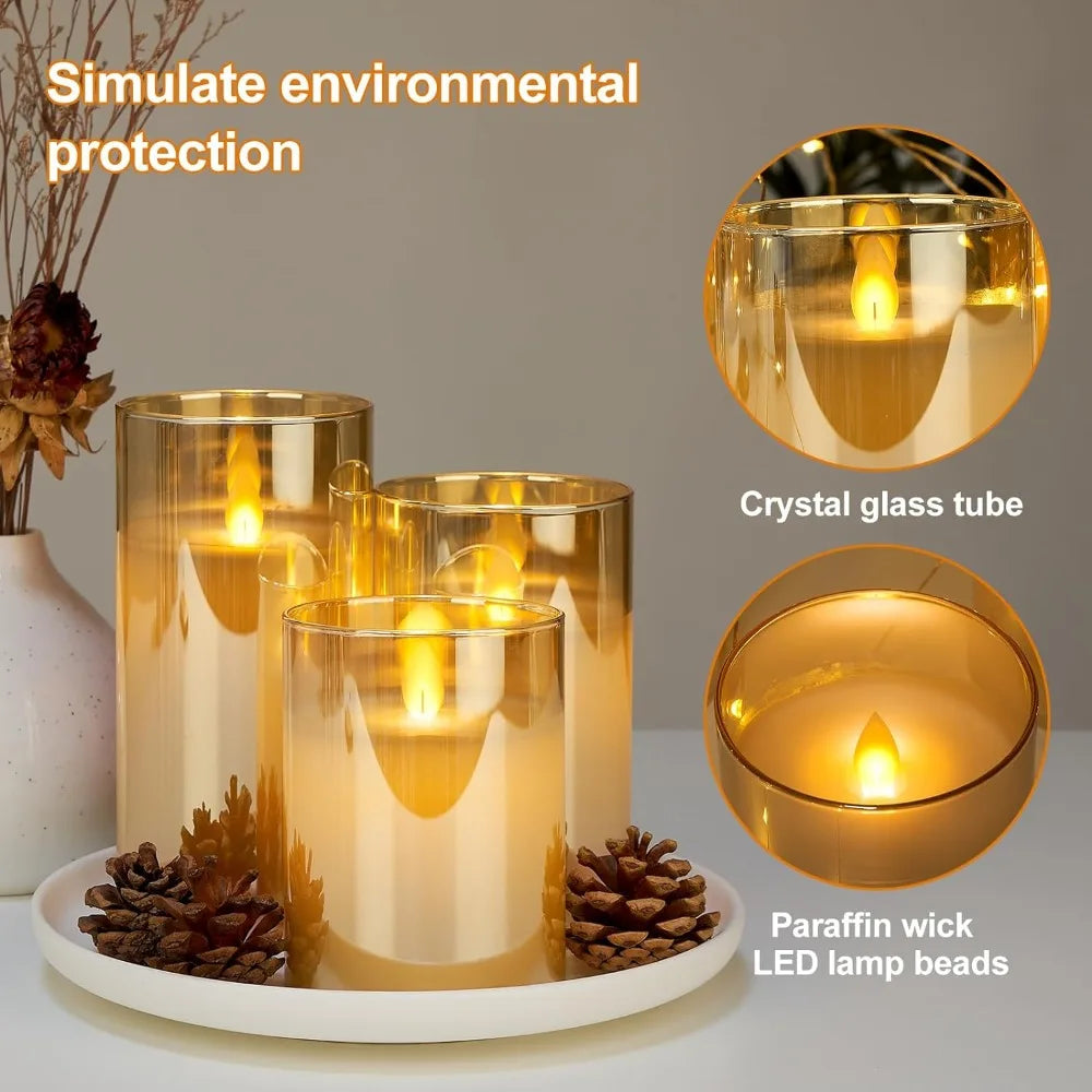 bougies LED décoratives avec télécommande et minuterie pour événements festifs - vue 6 sur 10