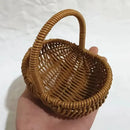 1pc Handwoven Flower Basket, Floral Decoration Dried Artificial Flower Gift Handwoven Basket, Handmade Fruit Basket