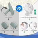 Soap Dish, Ceramic Soap Holder Self Draining Marble Look Leaf-Shape Soap Dishes for Bathroom,White