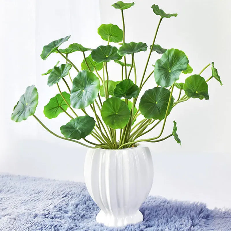 plantes artificielles lotus avec eucalyptus pour décoration intérieure - vue 2 sur 6
