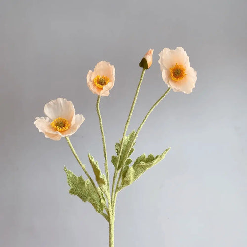 fausses fleurs de pavot en soie pour décorations de mariage et fêtes