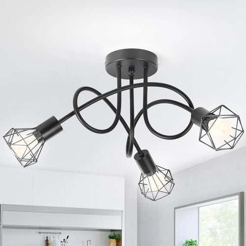 LED E14 Modern Spider Lamp for Home Decoration, Simple Lighting, Roof Lamp for Bedroom, Dining Room and Living Room - vue 2 sur 7