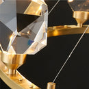 lustre nordique led en cristal pour décoration intérieure