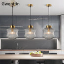 suspension en verre teinté pour décoration intérieure moderne