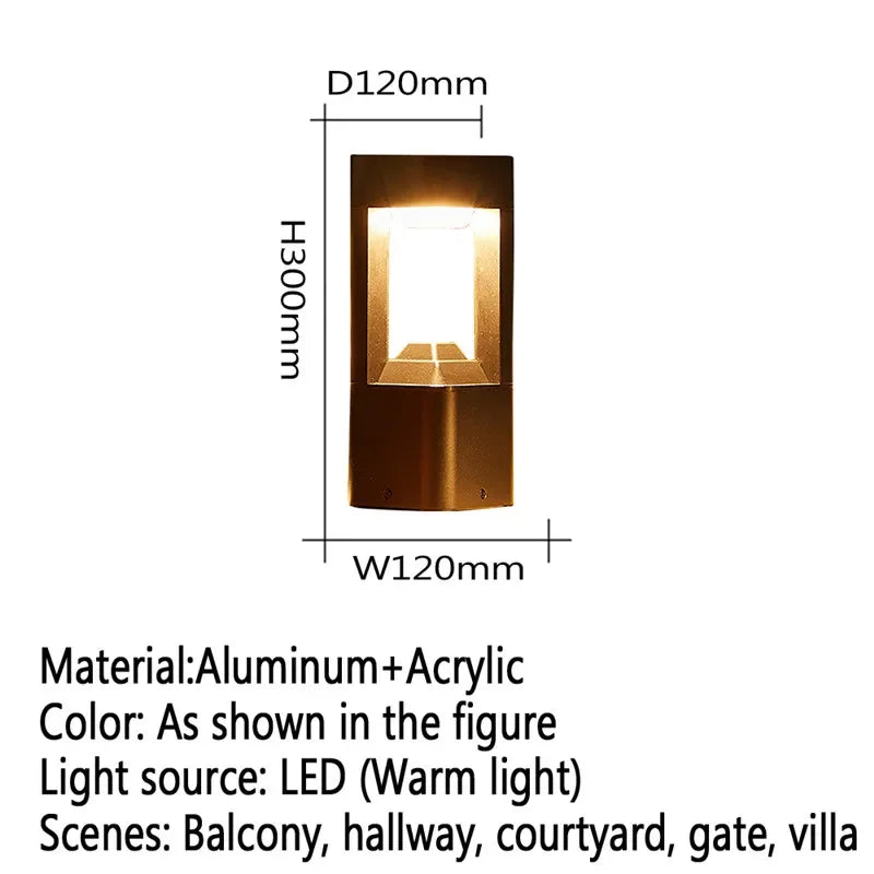 lampe de jardin extérieure led étanche design contemporain pour villa - vue 11 sur 47