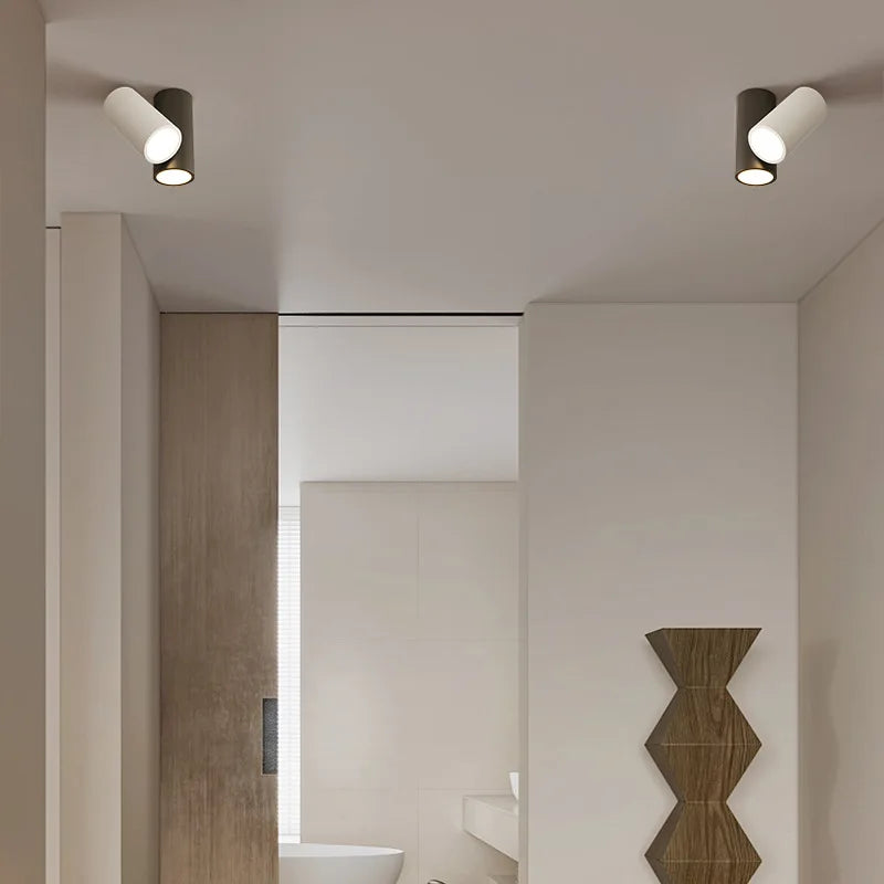 Spot LED simple et moderne lampe couloir escalier porche étude lumière cuisine salle à manger éclairage restaurant projecteur intérieur - vue 6 sur 14