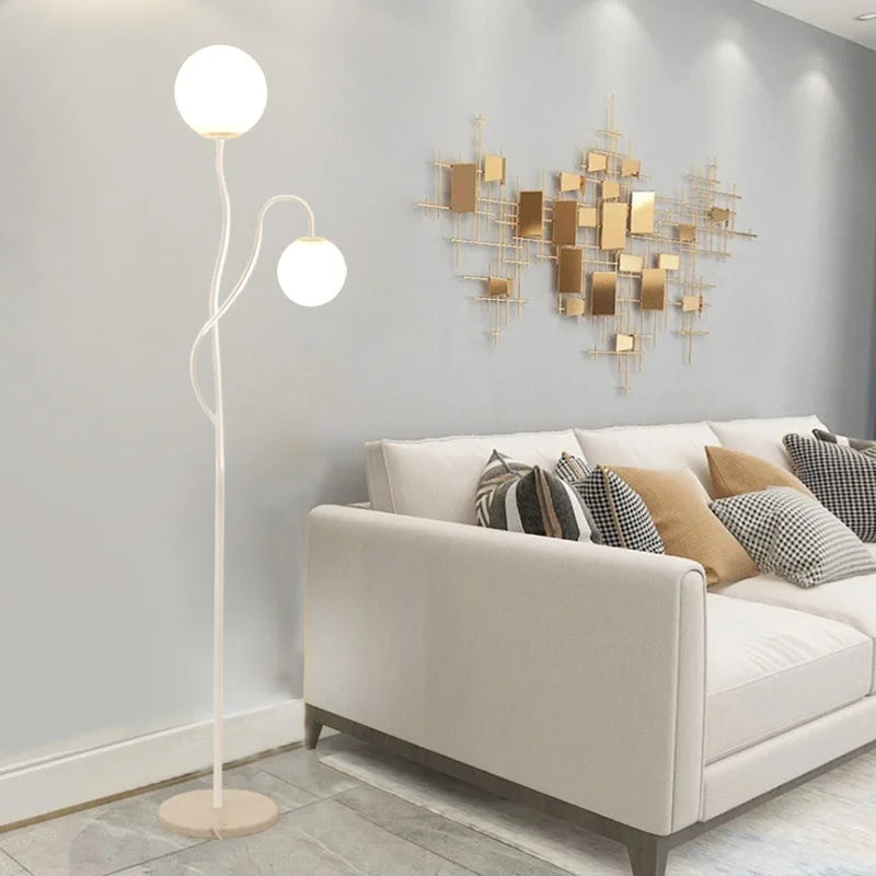 lampadaire led métal style nordique pour décoration intérieure - vue 7 sur 8