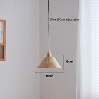 suspension led en bois moderne design nordique loft