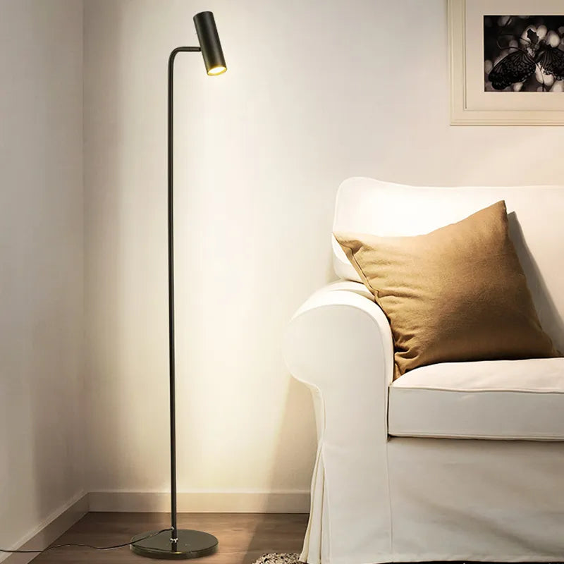 Lampadaire led spot sol minimaliste déco maison lecture - vue 2 sur 17