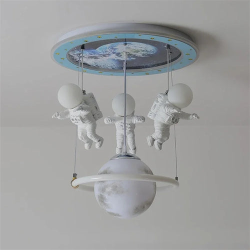 plafonnier led nordique astronaute idéal pour décoration intérieure - vue 6 sur 7