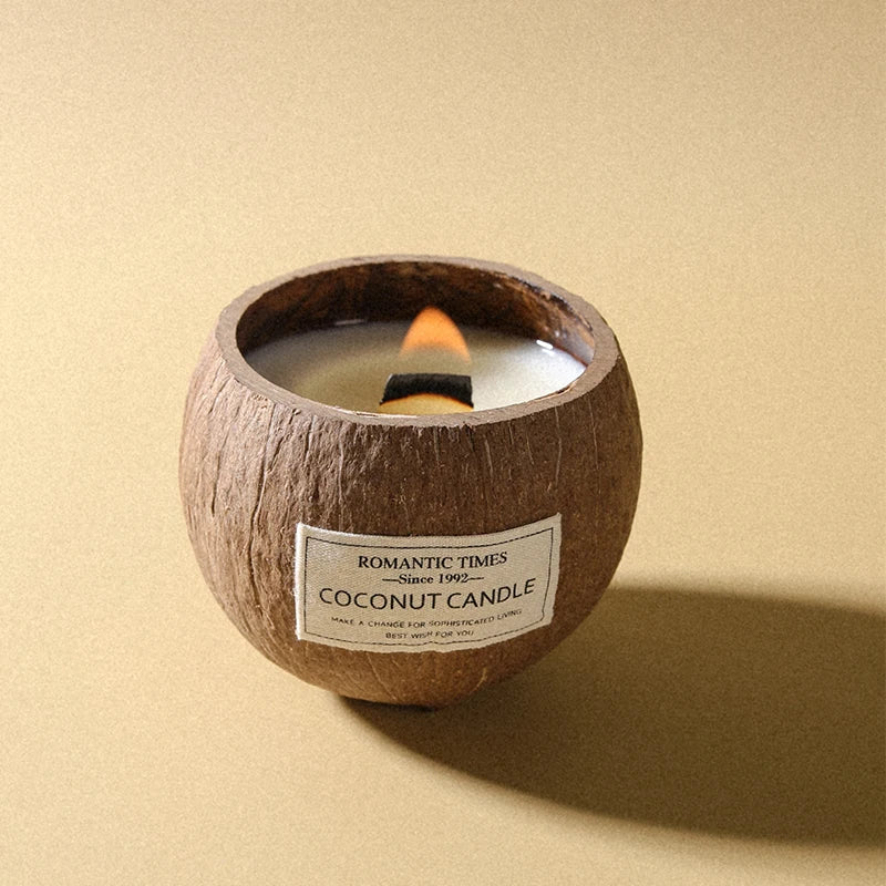 coffret cadeau bougie parfumée noix de coco souvenir de noël - vue 5 sur 20
