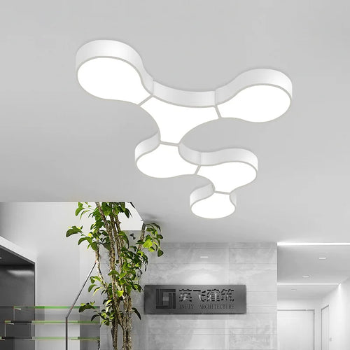 plafonnier Géométrie moderne ADN LED salon décor à la maison éclairage chambre Loft café bar bureau LED lumières - vue 3 sur 24