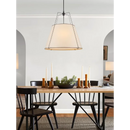 Cone drum pendant light, fabric lampshade, restaurant kitchen pendant light, indoor home decoration lighting