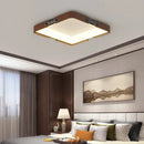 Ultra-slim wooden LED lamp in minimalist Nordic style