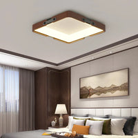 Ultra-slim wooden LED lamp in minimalist Nordic style