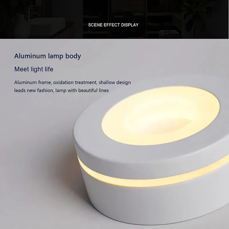 Modern minimalist LED ceiling light for bright home decor - vue 6 sur 15