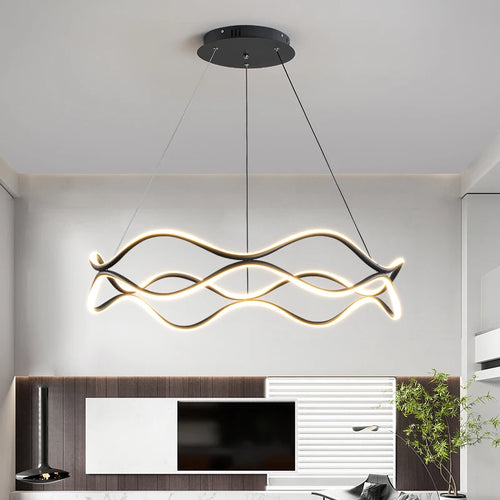 Minimalist nordic atmospheric chandelier for modern home décor - vue 2 sur 13