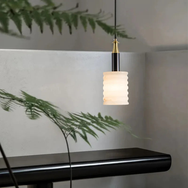 lustre en marbre chinois design minimaliste moderne pour intérieur élégant - vue 5 sur 7