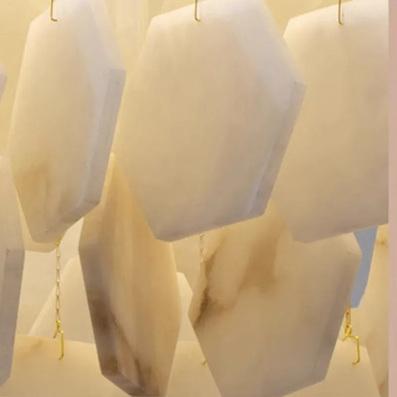 lustre moderne en pierre naturelle pour décoration intérieure 2024 - vue 7 sur 9