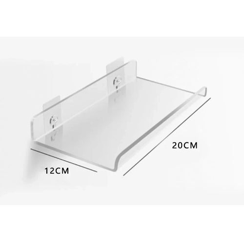 Acrylic Shelf for Wall Storage,Floating Bookshelves,Display Shelf Organizer for Bathroom,Bedroom,Living Room,Kitchen,Room Decor - vue 22 sur 47
