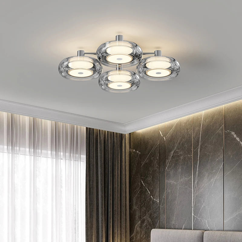 plafonnier italien design moderne éclairage intérieur luxe minimaliste - vue 6 sur 12